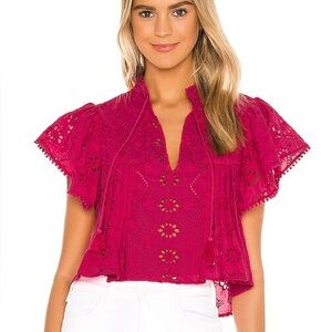 Tularosa Pasadena Top in Hot Pink Size XS